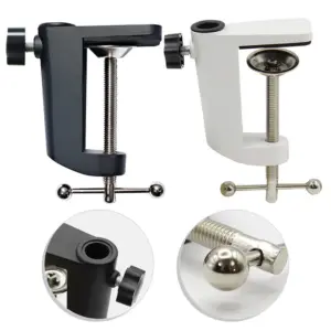 braçadeira de mesa em C para microfone