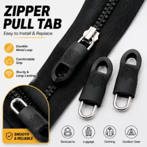 puxador de zíper removível