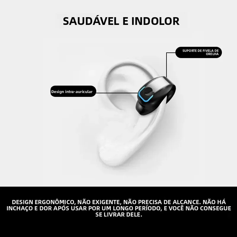 Fone de Ouvido com Clip Condução Óssea TWS Bluetooth - Imagem 5