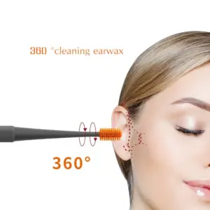 limpador de ouvido silicone dupla face