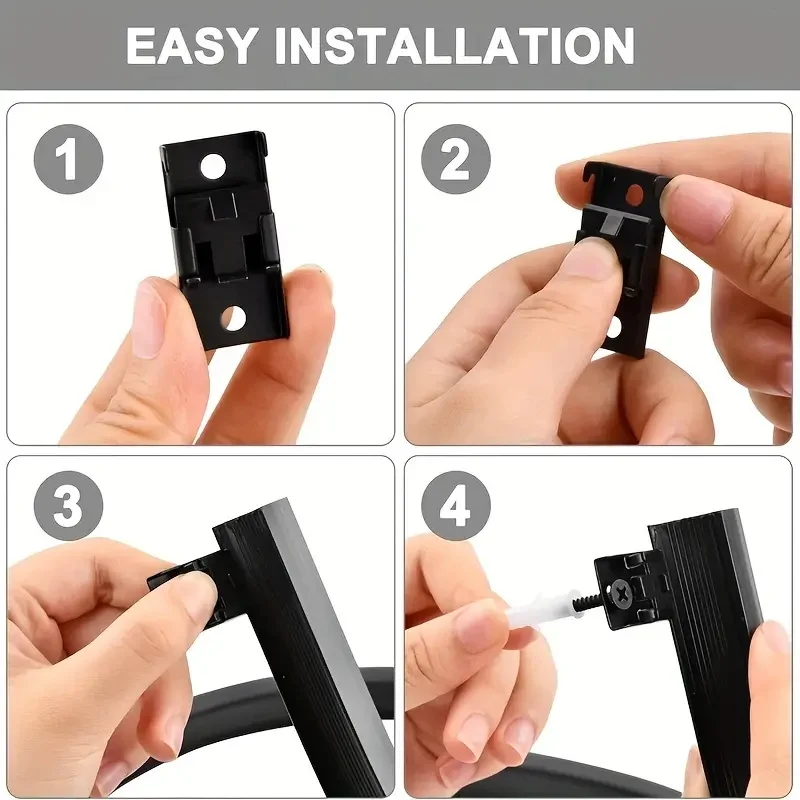 Trilho de Cortina Flexível Dobrável para Teto e Parede - Imagem 4