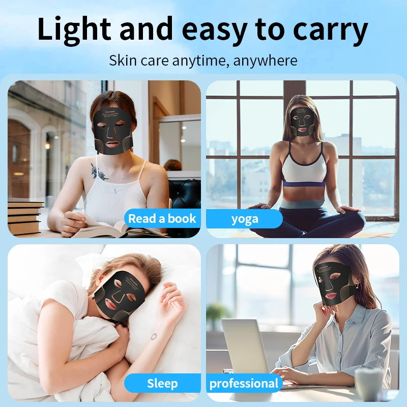Ubilli Máscara LED Facial 7 Cores para Cuidado da Pele - Imagem 2