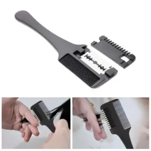 pente de corte de cabelo com lâminas