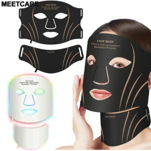 máscara facial led 7 cores silicone