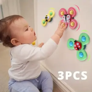 brinquedo giratório com ventosa infantil