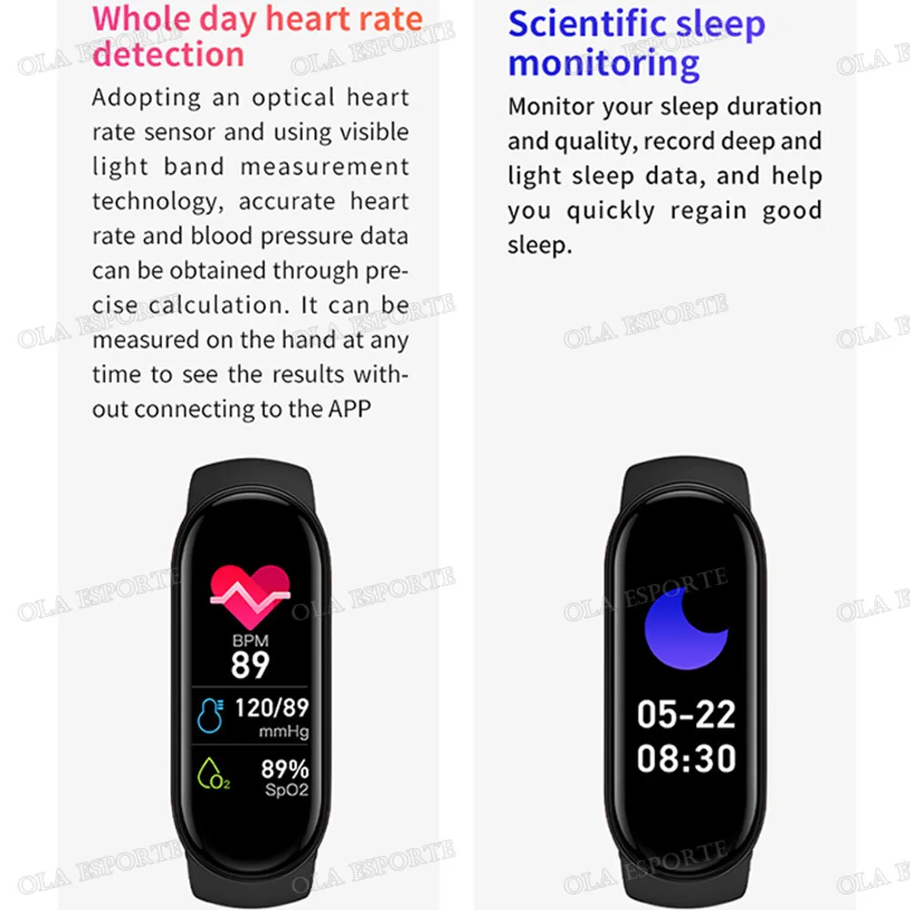 Relógio Inteligente M7 Fitness com Monitor Cardíaco - Imagem 5
