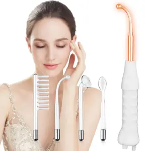 máquina facial alta frequência laranja neon