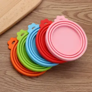 tampa de silicone reutilizável para latas