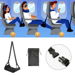 apoio para pés de avião portátil