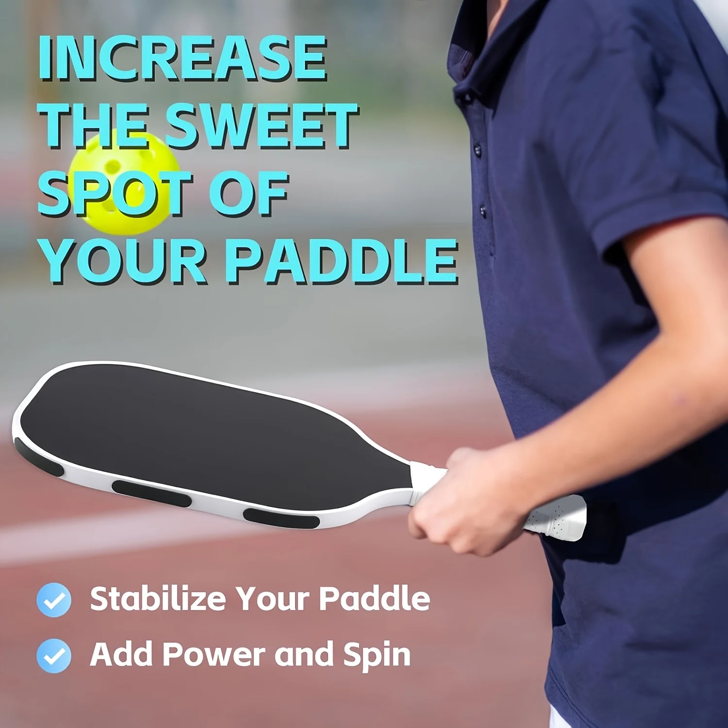 Fita de Peso para Raquete Pickleball Tênis Golfe Preto - Imagem 4