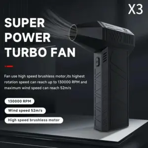 ventilador portátil recarregável 130000rpm