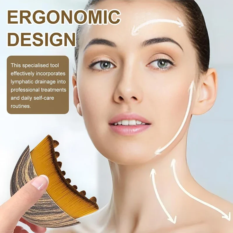 Escova Facial Linfática Ergonômica Azul - Imagem 2