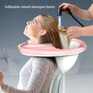bacia de shampoo inflável portátil