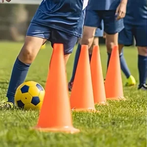 baldes marcadores de obstáculos futebol
