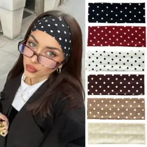 faixa de cabelo elástica de algodão