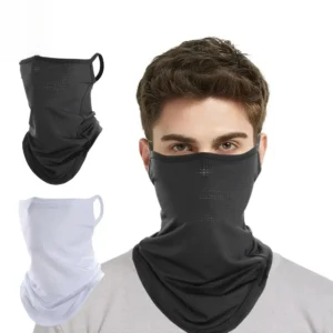 lenço respirável meia máscara facial verão