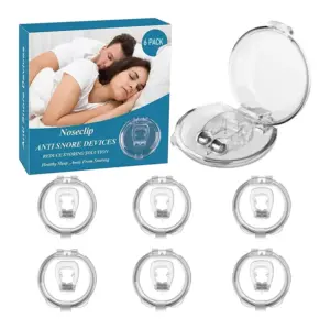 clipe nasal de silicone anti-ronco