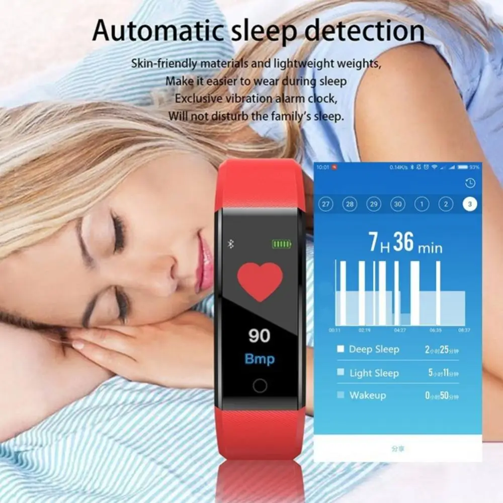 Smartwatch 115 Plus Rastreador Fitness IPX7 Branco - Imagem 3