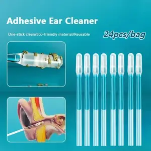 removedor cera de ouvido silicone adesivo