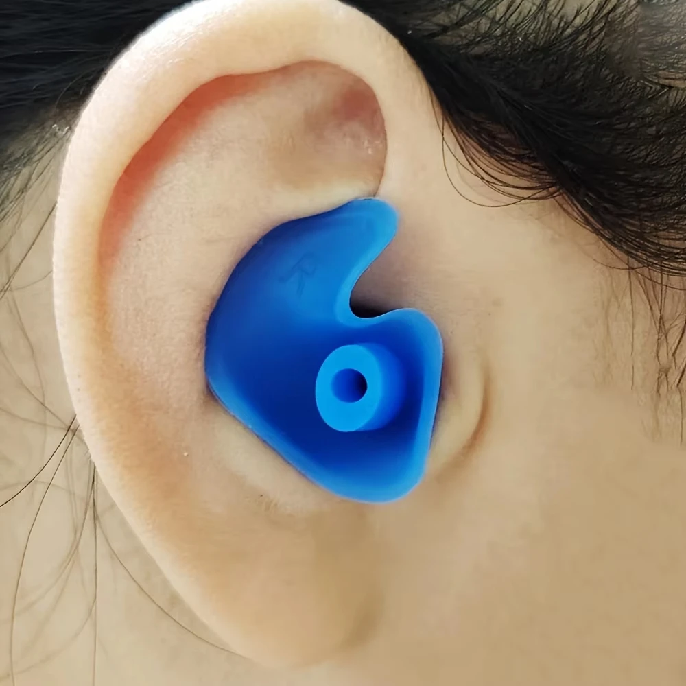 Kit Clipe de Nariz e Protetores de Ouvido Silicone para Natação - Imagem 3