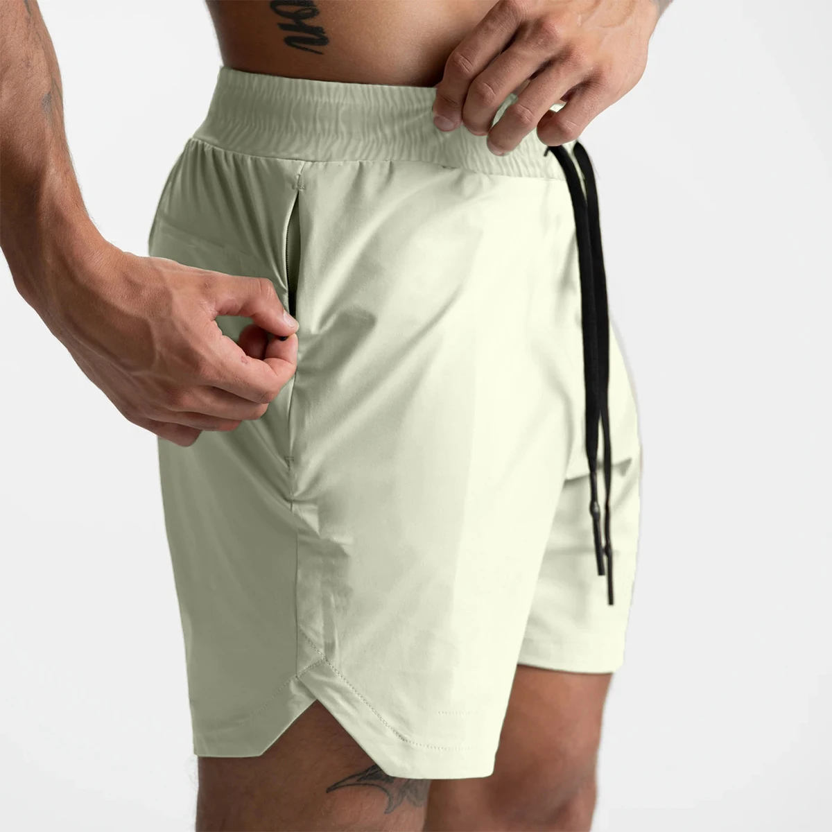 Calção de Corrida Masculino Tecido Secagem Rápida - Imagem 3