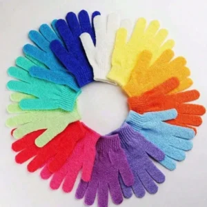 luva esfoliante de nylon