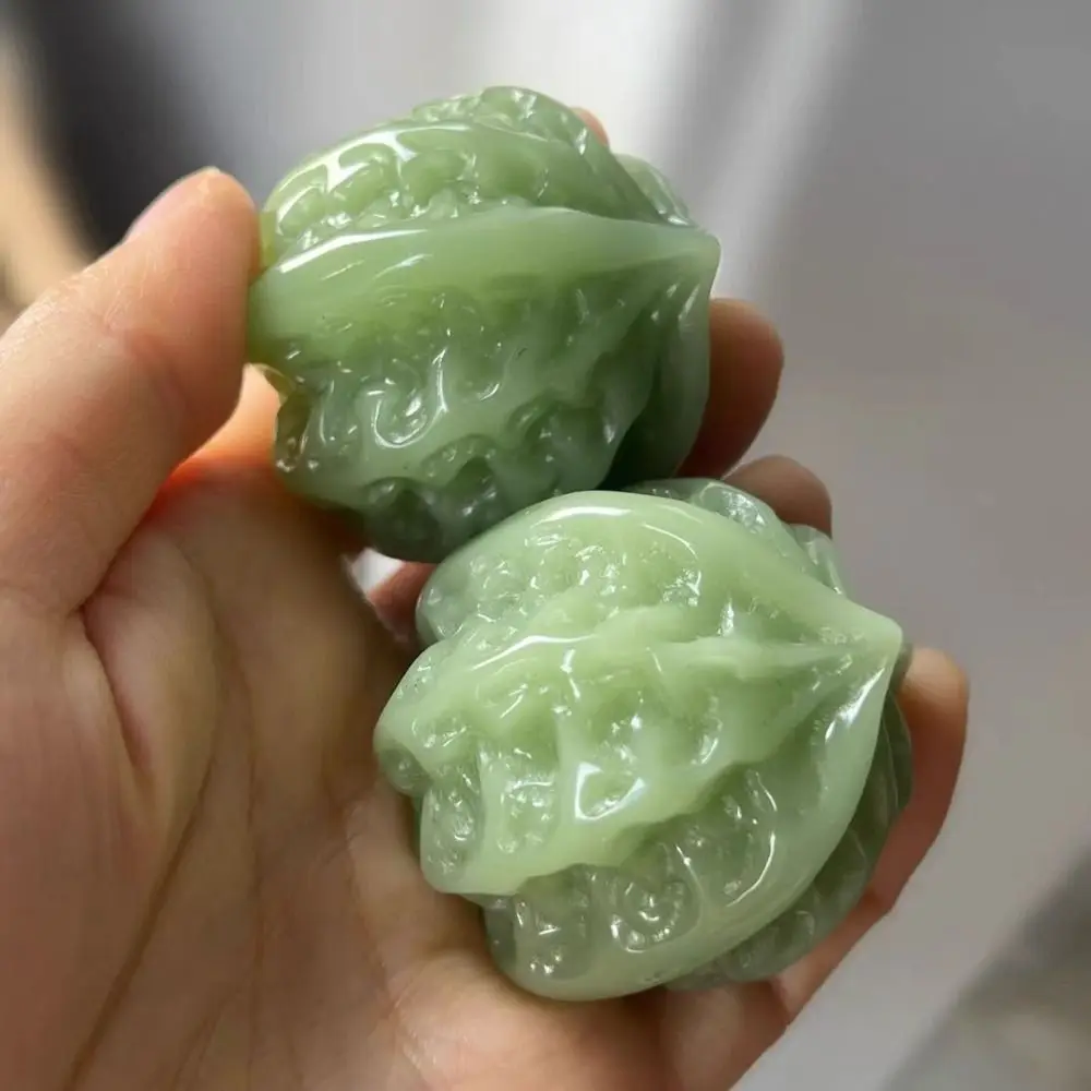 Bolas de Massagem de Pedra de Jade Marfim 40 mm - Imagem 5
