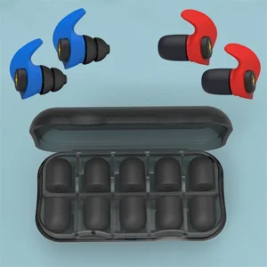 protetor auricular de silicone e esponja